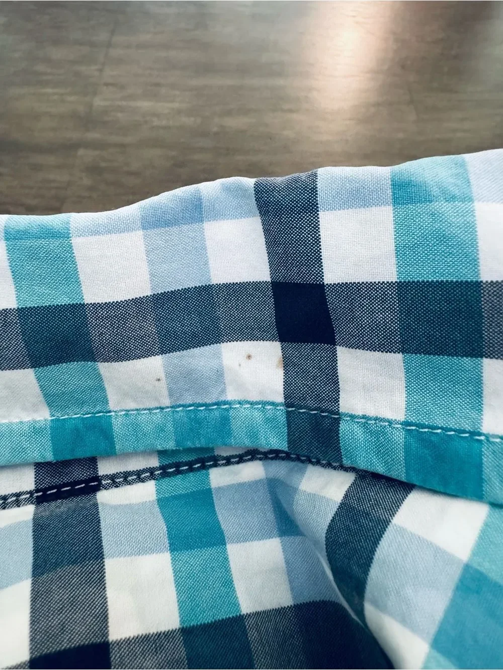 J. Crew Blue Checkered Button Down Long Sleeve Mens Shirt M Slim